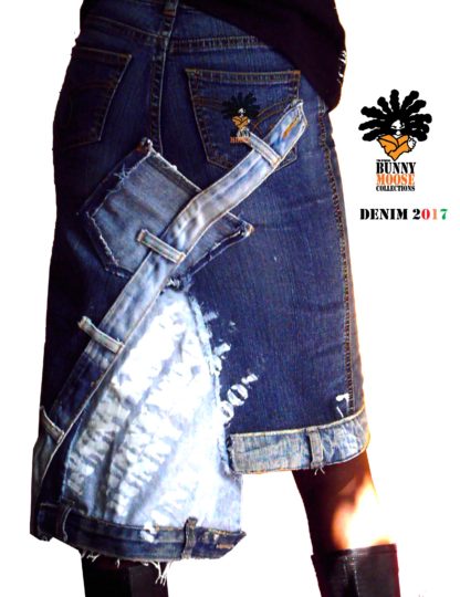 Bunny Moose Denim Skirt