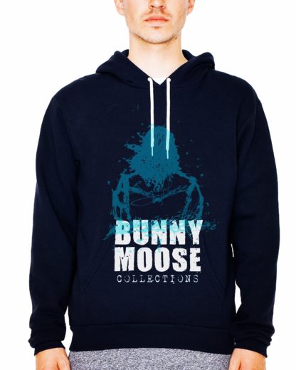 Brooklyn Traveler #3..Navy Blue Hoodie